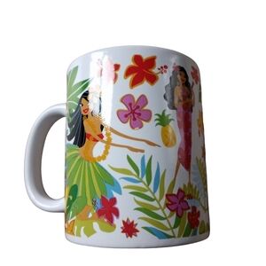 ABC Mug Cup Hawaiian Hula Girls Tiki Island Hula Honeys 12 oz Colorful